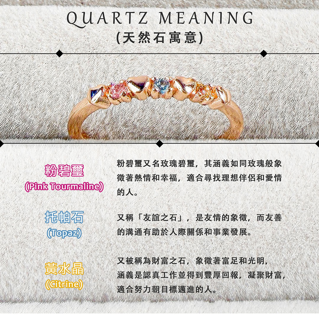 粉碧璽 ‧ 托帕石 ‧ 黃水晶