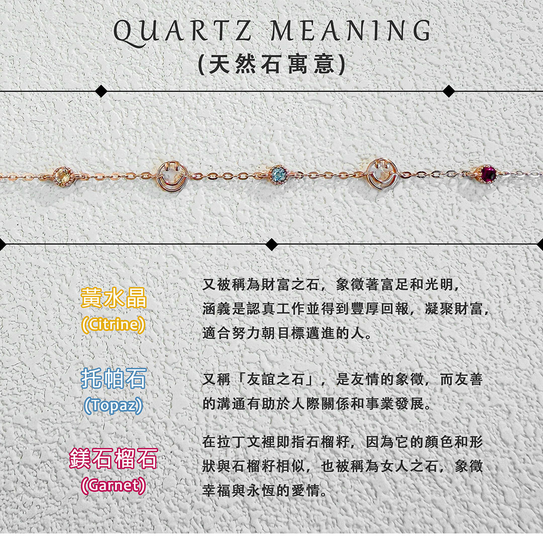 黃水晶 ‧ 托帕石 ‧ 石榴石