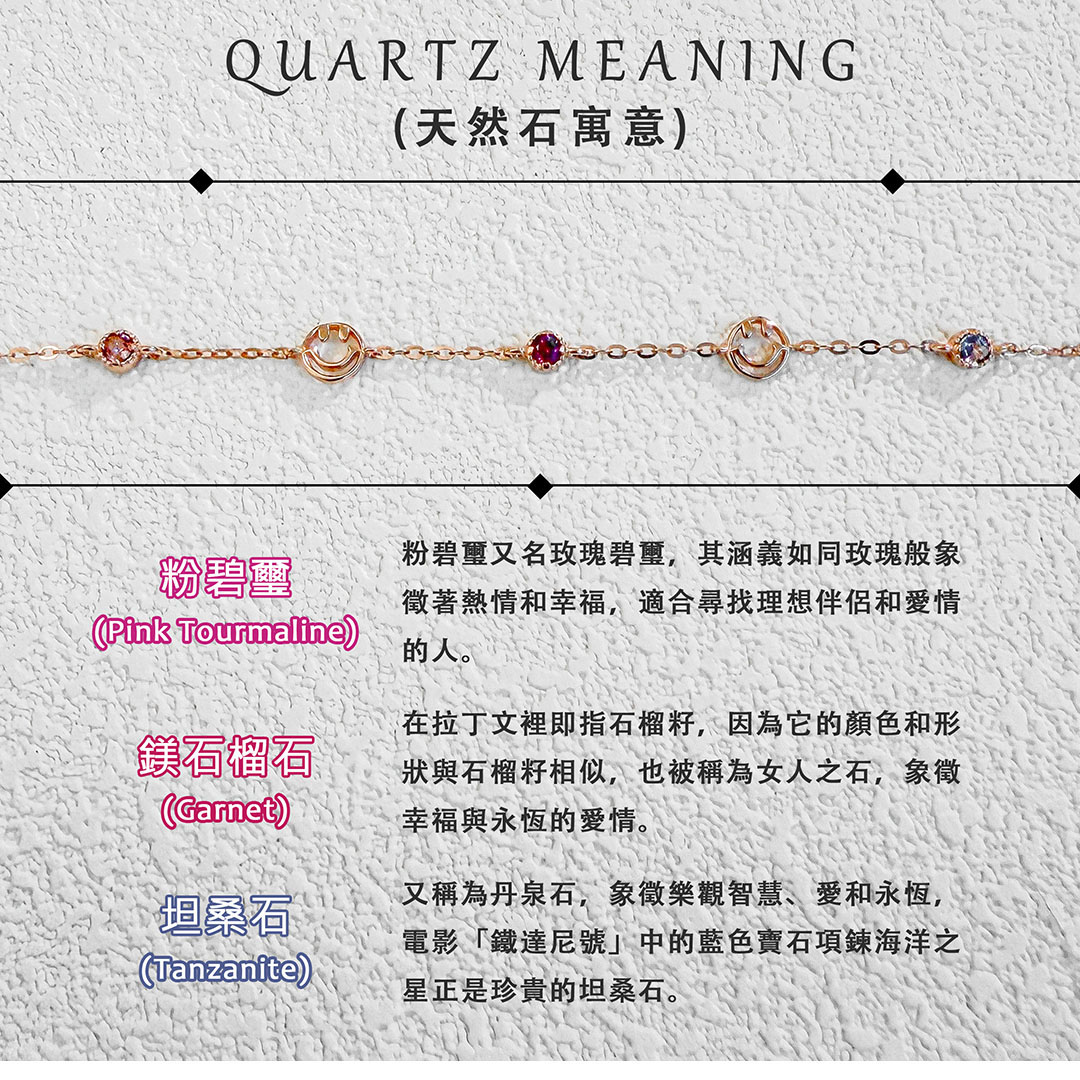 粉碧璽 ‧ 石榴石 ‧ 坦桑石