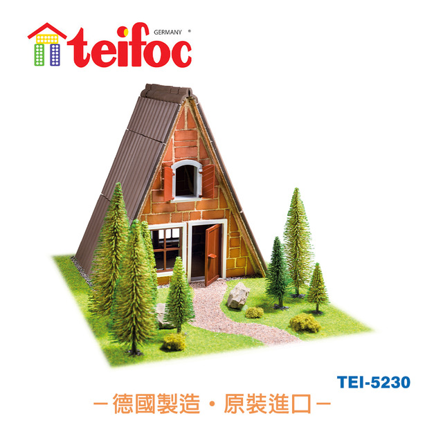 【德國teifoc】DIY益智磚塊建築玩具 經典石砌婚禮教堂-TEI5230