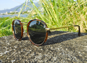 2is PittC 太陽眼鏡 偏光 復古中金款圓框 玳瑁色 抗UV400 2is PittC 太陽眼鏡 偏光 復古中金款圓框 玳瑁色 抗UV400