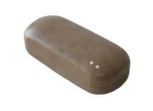 2is Bx11AmH 橢圓硬盒 仿皮紋卡其色 眼鏡盒 2is Bx11AmH 橢圓硬盒 仿皮紋卡其色 眼鏡盒