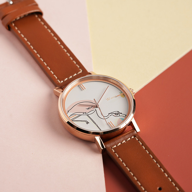 W.wear - 手繪系列 - 紅鶴色塊塗鴉 W.wear - 手繪系列 - 紅鶴色塊塗鴉