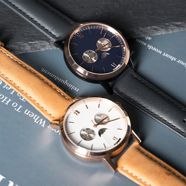 W2.0 日月星辰多功能錶 - 白 x 藍 W2.0 日月星辰多功能錶 - 白 x 藍