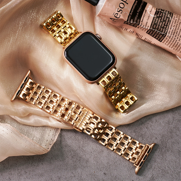 Apple watch - 【高端支線WWC限量款】方形鏤空316L 不鏽鋼 蘋果錶帶 Apple watch - 【高端支線WWC限量款】方形鏤空316L 不鏽鋼 蘋果錶帶