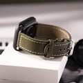 Apple watch - 磨紗錶殼&真皮錶帶套組 ( 墨綠/奶茶 )_2 Apple watch - 磨紗錶殼&真皮錶帶套組 ( 墨綠/奶茶 )_2