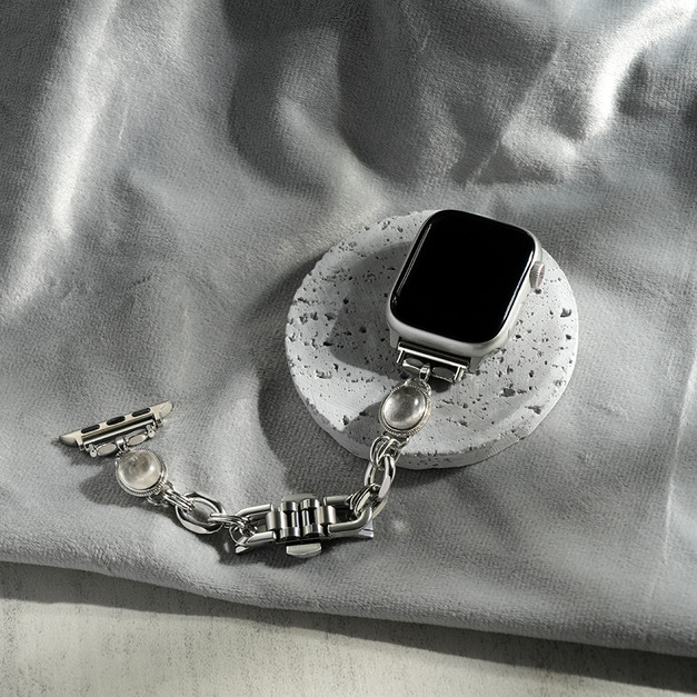 APPLE WATCH - 【Black Rutilated Quartz】手做水晶錶帶錶帶 APPLE WATCH - 【Black Rutilated Quartz】手做水晶錶帶錶帶