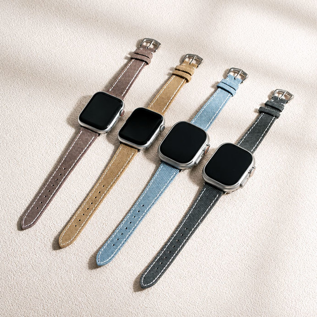 Apple watch - 細款 縮腰車線丹寧錶帶 Apple watch - 細款 縮腰車線丹寧錶帶