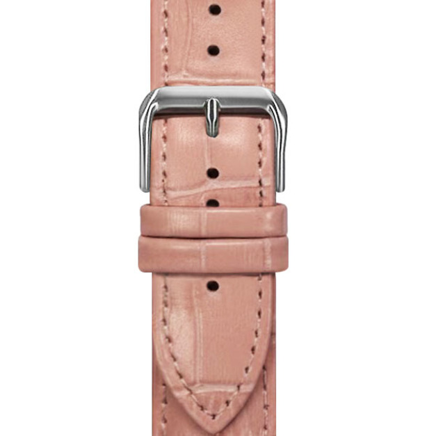 LB-02 鱷魚紋皮革錶帶 - 蜜桃粉 LB-02 鱷魚紋皮革錶帶 - 蜜桃粉