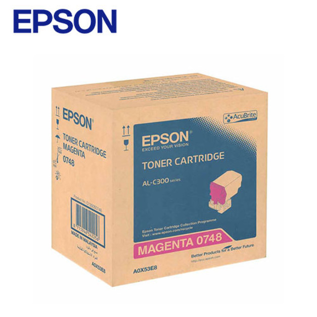 EPSON 原廠洋紅色碳粉匣|S050748 C13S050748 EPSON 原廠洋紅色碳粉匣|S050748 C13S050748
