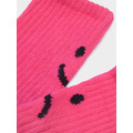 Lazy Oaf Happy Sad Neon Pink Socks_2 Lazy Oaf Happy Sad Neon Pink Socks_2