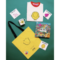 Lazy Oaf x Mr. Men Mr. Happy Colour Block T-Shirt Lazy Oaf x Mr. Men Mr. Happy Colour Block T-Shirt