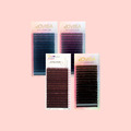 Two-Tone Color Lashes 0.15|Blue|Brown|Red|Purple Two-Tone Color Lashes 0.15|Blue|Brown|Red|Purple