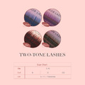 Two-Tone Color Lashes 0.15|Blue|Brown|Red|Purple_1 Two-Tone Color Lashes 0.15|Blue|Brown|Red|Purple_1