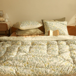 日光暖黃花景 棉被+枕套組-雙人 日光暖黃花景 棉被+枕套組-雙人