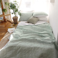清新風格紋綠 棉被+枕套組-雙人款_2 清新風格紋綠 棉被+枕套組-雙人款_2