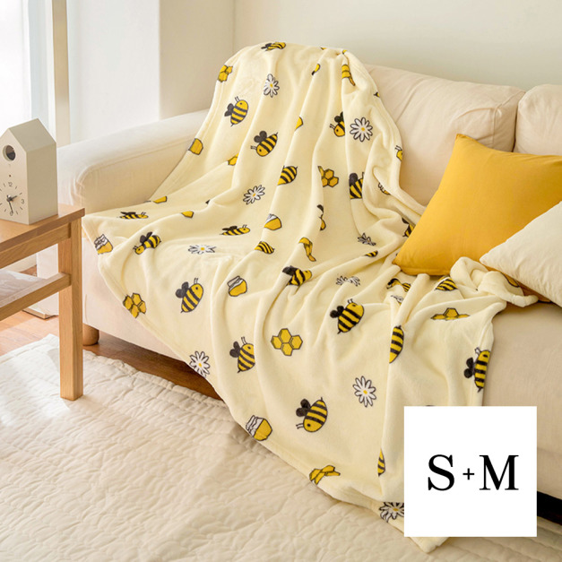 韓系印花法蘭絨毛毯-S+M組 韓系印花法蘭絨毛毯-S+M組
