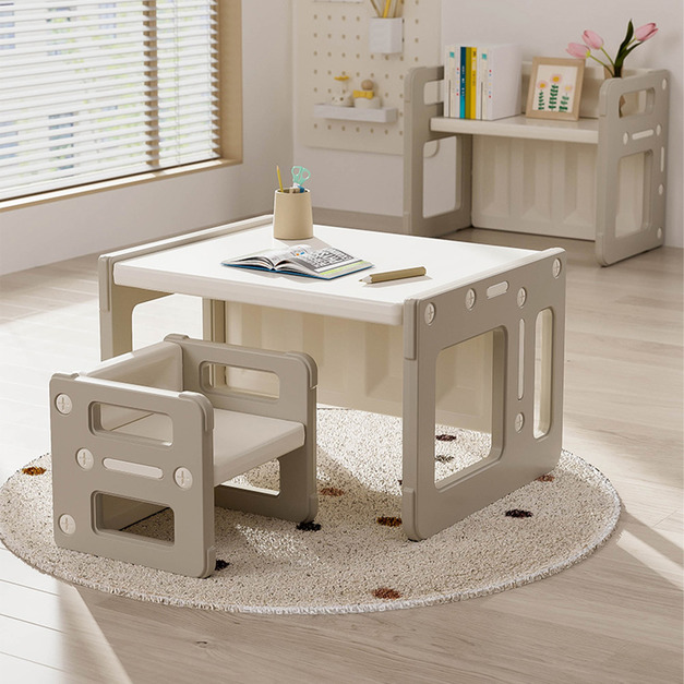兒童多功能翻轉桌椅組