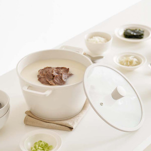 韓國製雙耳不沾湯鍋24cm (5L) IH適用/不挑鍋具 韓國製雙耳不沾湯鍋24cm (5L) IH適用/不挑鍋具