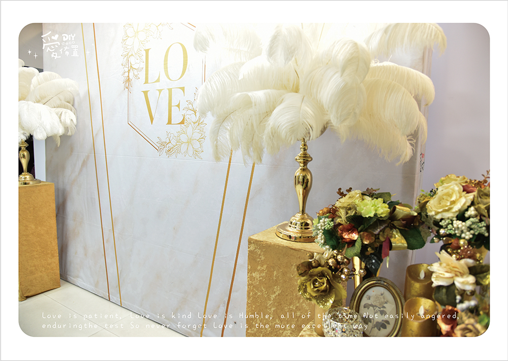 小資女,婚禮布置,婚禮佈置,大理石,金色,華麗,羽毛,自己佈置,DIY佈置,DIY愛佈置,簡單佈置