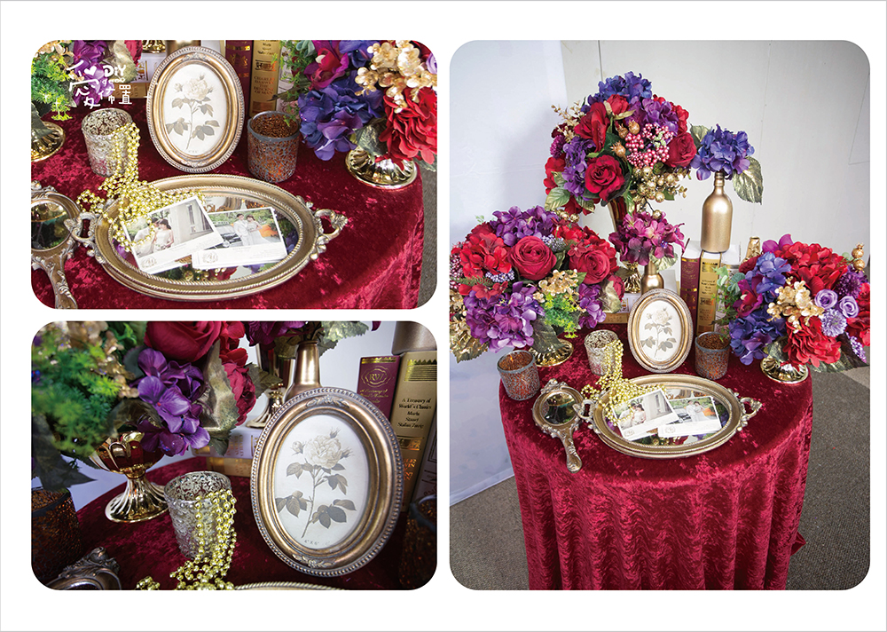 DIY愛佈置,小資婚禮,婚禮布置,大理石,紅色花藝,華麗,紅色,紅金色,精緻,美麗,簡單,婚禮佈置,高雄