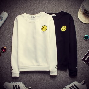 圓領螺口黑白笑臉大學T-DoubleBear 圓領螺口黑白笑臉大學T-DoubleBear