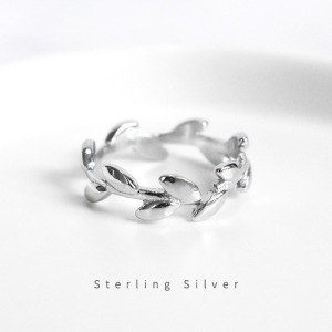 純銀清新橄欖葉戒指-DoubleBear 純銀清新橄欖葉戒指-DoubleBear