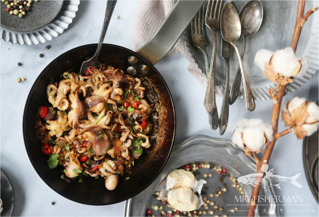 辣炒鐵鍋小章魚