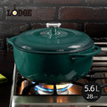 【美國LODGE】圓形琺瑯鑄鐵湯鍋(28cm)-5.6L-多色可選_4 【美國LODGE】圓形琺瑯鑄鐵湯鍋(28cm)-5.6L-多色可選_4