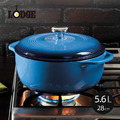 【美國LODGE】圓形琺瑯鑄鐵湯鍋(28cm)-5.6L-多色可選_3 【美國LODGE】圓形琺瑯鑄鐵湯鍋(28cm)-5.6L-多色可選_3