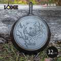 【美國LODGE】野生動物系列 美國製鑄鐵露營煎鍋(棕熊)-32cm 【美國LODGE】野生動物系列 美國製鑄鐵露營煎鍋(棕熊)-32cm