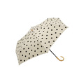 【日本霜山】復古水玉點點6骨晴雨兩用竹柄摺疊傘(附收納提袋)_1 【日本霜山】復古水玉點點6骨晴雨兩用竹柄摺疊傘(附收納提袋)_1
