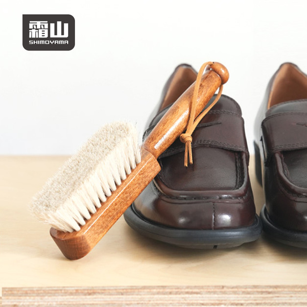 【日本霜山】櫸木柄馬毛鞋刷/鞋面除塵刷 【日本霜山】櫸木柄馬毛鞋刷/鞋面除塵刷