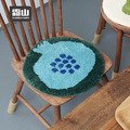 【日本霜山】插畫風圓形長絨毛椅墊/防滑坐墊(直徑40cm)-多色可選_3 【日本霜山】插畫風圓形長絨毛椅墊/防滑坐墊(直徑40cm)-多色可選_3