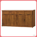 柚木色5.3尺石面餐櫃下座〈Q546B462-07 〉 柚木色5.3尺石面餐櫃下座〈Q546B462-07 〉