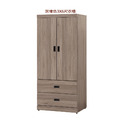 灰橡色4X6尺衣櫃〈D477379-2〉_3 灰橡色4X6尺衣櫃〈D477379-2〉_3
