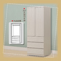 3X7開門衣櫃〈Q58940-10〉 3X7開門衣櫃〈Q58940-10〉