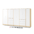 11.5X6.7尺原木雙色組合衣櫥〈Q58944-10〉 11.5X6.7尺原木雙色組合衣櫥〈Q58944-10〉