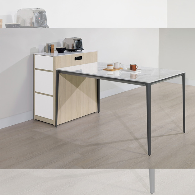 1.5×2.7尺岩板桌邊櫃│Q646A414-02 1.5×2.7尺岩板桌邊櫃│Q646A414-02