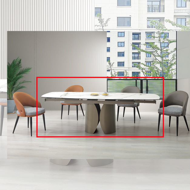 8尺複合陶板伸縮餐桌│Q646A466-01 8尺複合陶板伸縮餐桌│Q646A466-01