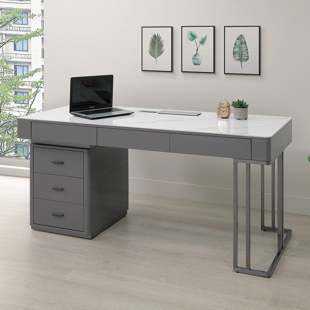 5.3尺岩板書桌(深灰)│Q646A545-01 5.3尺岩板書桌(深灰)│Q646A545-01