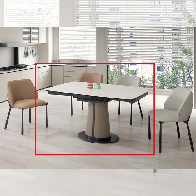 4.7尺複合陶板伸縮餐桌│Q646A481-01 4.7尺複合陶板伸縮餐桌│Q646A481-01