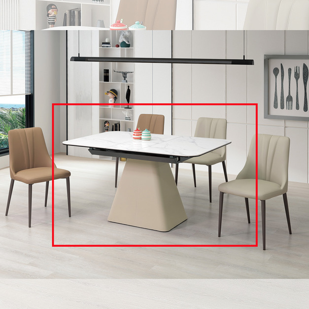 4.7尺複合陶板伸縮餐桌│Q646A482-01 4.7尺複合陶板伸縮餐桌│Q646A482-01