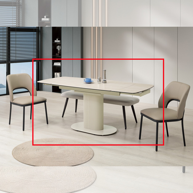 6尺複合陶板伸縮餐桌│Q646A480-01 6尺複合陶板伸縮餐桌│Q646A480-01