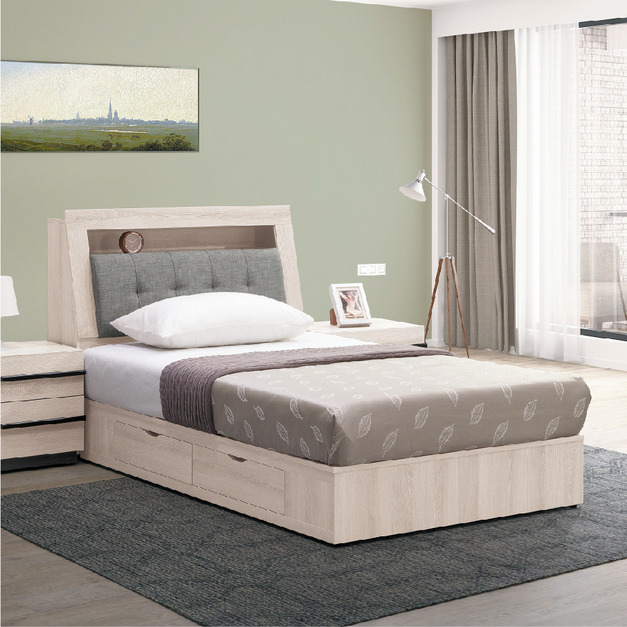 3.5尺二抽收納床底│Q646A121-02 3.5尺二抽收納床底│Q646A121-02