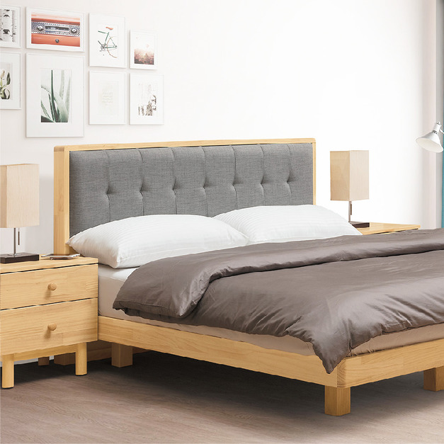 實木5尺▪ 6尺布面床頭片│Q646A146-01 實木5尺▪ 6尺布面床頭片│Q646A146-01