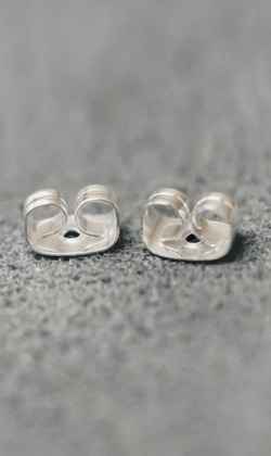 一般耳扣/銀色(5對10個)