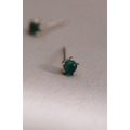 5月誕生石。Emerald | 祖母綠 | 925純銀耳環 (可改夾式耳環) 5月誕生石。Emerald | 祖母綠 | 925純銀耳環 (可改夾式耳環)