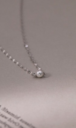 愛的答案。925純銀鎖骨鍊