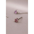 2月誕生石。Amethyst | 紫水晶 | 925純銀耳環 (可改夾式耳環) 2月誕生石。Amethyst | 紫水晶 | 925純銀耳環 (可改夾式耳環)